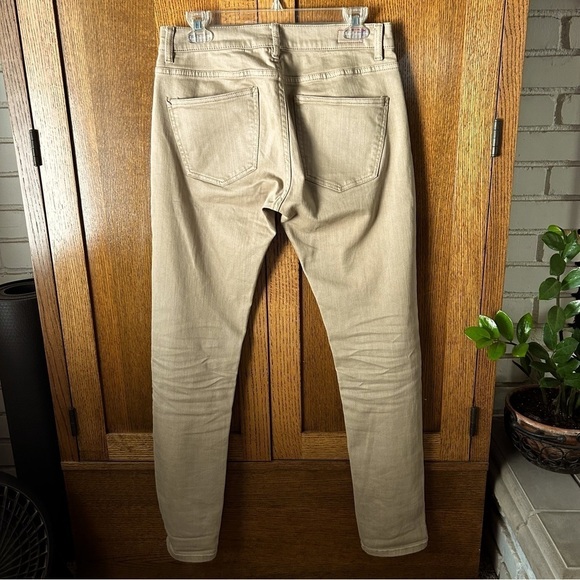 Marine Layer 5 Pocket Slim Fit Pant in Khaki | Size 32x32 - Picture 5 of 14